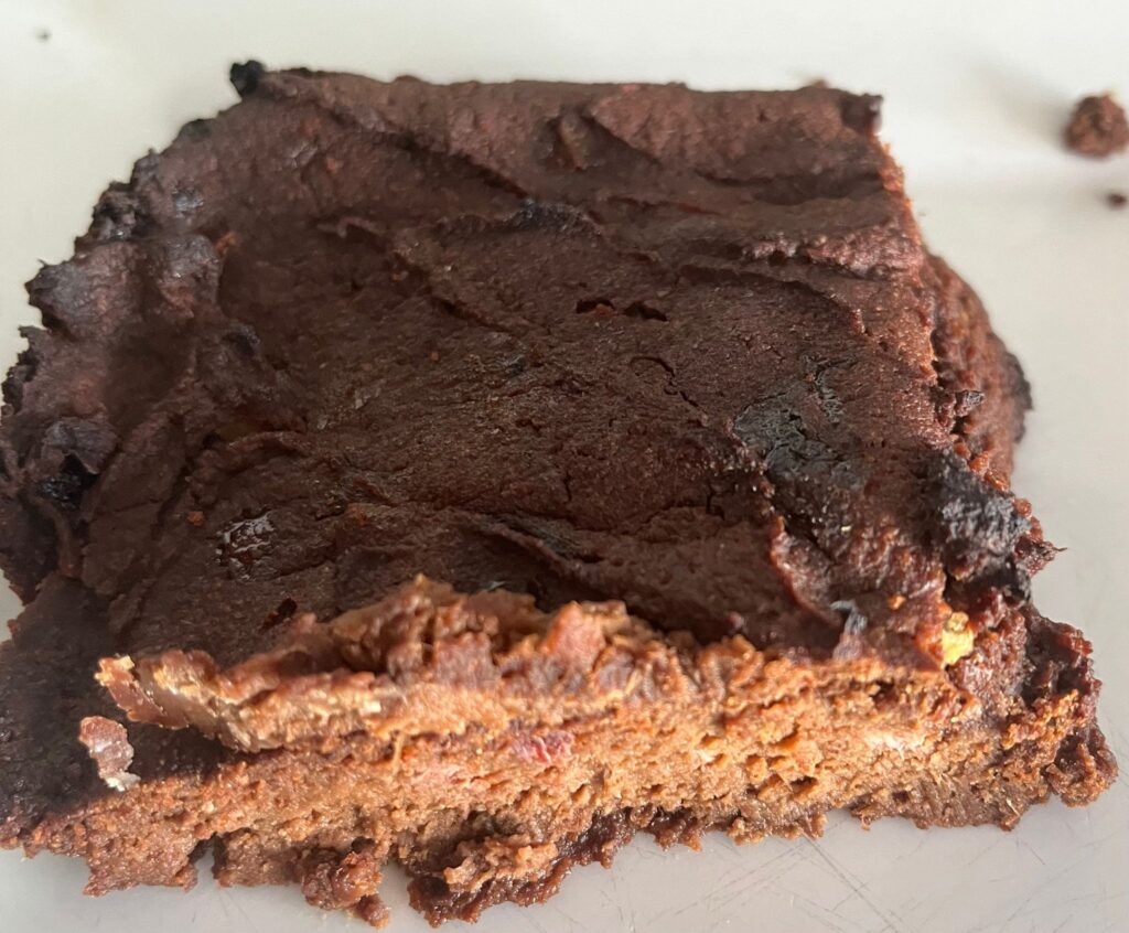 Brownie vegano, sin gluten y sin azúcar